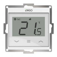 Терморегулятор проводной программируемый SALUS E55-W Wi-Fi белый 55x55