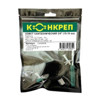 Хомут сантехнический Конкреп 2S 2 53-61 мм с дюбелем и шурупом оцинкованная сталь 733335061
