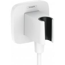 Шланговое подсоединение hansgrohe FixFit Q матовый белый 26887700 Шланговое подсоединение hansgrohe FixFit Q матовый белый 26887700