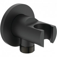 Шланговое подключение с держателем ручного душа Ideal Standard Idealrain черный матовый BC807XG