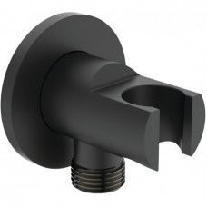 Шланговое подключение с держателем ручного душа Ideal Standard Idealrain черный матовый BC807XG