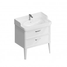 Тумба подвесная Kerama Marazzi Pompei 80 см 2 ящика белый глянцевый PO.N.80.2\WHT