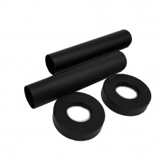 Комплект декоративных трубок SR Rubinetterie L70 x Ø18-20-1/2 чёрный матовый 0491-1500V07S Комплект декоративных трубок SR Rubinetterie L70 x Ø18-20-1/2 чёрный матовый 0491-1500V07S
