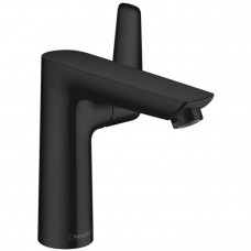 Смеситель для раковины Hansgrohe Talis E 150 однорычажный со сливным гарнитуром матовый черный 71754670