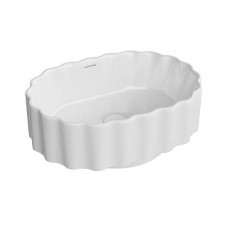 Раковина накладная Kerama Marazzi ArtBasin Conchiglia 50 см без отверстия белый глянец CC.wb.50/WHT Раковина накладная Kerama Marazzi ArtBasin Conchiglia 50 см без отверстия белый глянец CC.wb.50/WHT