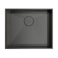 Кухонная мойка Omoikiri Kasen 53-26-INT-GM 53x46 см нерж. сталь вороненая сталь 4993496