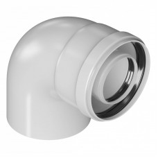 Колено коаксиальное Royal Thermo 60/100 90° MF для конденсационных котлов RTE 47.011 Колено коаксиальное Royal Thermo 60/100 90° MF для конденсационных котлов RTE 47.011