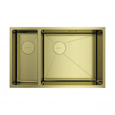 Кухонная мойка OMOIKIRI Taki 69-2-U/IF-R Side-LG 69,5x44 см светлое золото 4993184