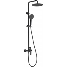 Душевая стойка с верхним душем Allen Brau Eclipse 3 режима 20x45.9x128.1 см черный матовый 5.E1006-31 Душевая стойка с верхним душем Allen Brau Eclipse 3 режима 20x45.9x128.1 см черный матовый 5.E1006-31