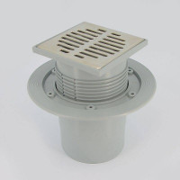 Трап McAlpine MRFG3V-110 115x115 мм вертикальный выпуск 110 мм сухой затвор MRFG3V-110