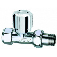 Вентиль термостатический прямой FAR 1/2 x M24x19 серебро FL 0185 12