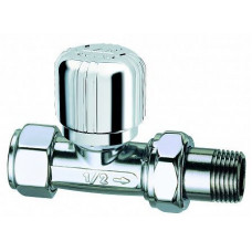 Вентиль термостатический прямой FAR 1/2 x M24x19 серебро FL 0185 12