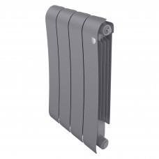 Радиатор биметаллический Royal Thermo Infinity 500 Silver Satin 4 секции боковое подключение НС-1629996