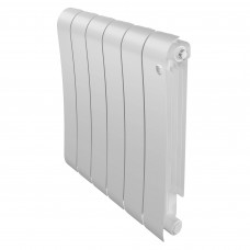 Радиатор биметаллический Royal Thermo Infinity 500 Bianco Traffico 6 секций боковое подключение НС-1629998