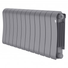 Радиатор биметаллический Royal Thermo Infinity 300 Silver Satin 12 секций боковое подключение НС-1683522 Радиатор биметаллический Royal Thermo Infinity 300 Silver Satin 12 секций боковое подключение НС-1683522