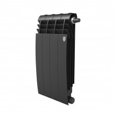Радиатор биметаллический Royal Thermo BILINER 500 4 секции боковое подключение Чёрный НС-1682287 Радиатор биметаллический Royal Thermo BILINER 500 4 секции боковое подключение Чёрный НС-1682287