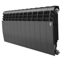 Радиатор биметаллический Royal Thermo BILINER 350 Noir Sable 12 секций боковое подключение НС-1682256