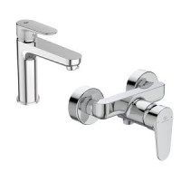 Набор смесителей 2 в 1 Ideal Standard Tyria для раковины и душа TM00011