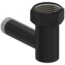 Уголок переходной Стилье G 1 НГ - G 1/2 HP черный глянцевый 172000-1012