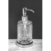 Дозатор для жидкого мыла настольный Boheme Murano Cristal хром 10227