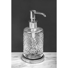 Дозатор для жидкого мыла настольный Boheme Murano Cristal хром 10227 Дозатор для жидкого мыла настольный Boheme Murano Cristal хром 10227